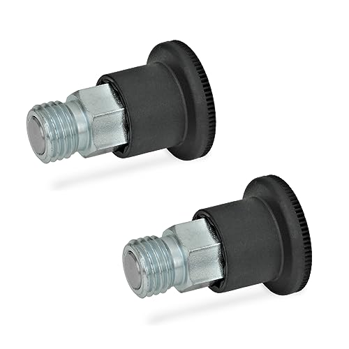 Ganter Normelemente | Rastbolzen l Kleine Ausführung - GN 822.6-7-M12-C| Form C: mit Rastsperre | Stahl verzinkt, blau passiviert | 2 Stück Ganter Normelemente | Rastbolzen l Kleine Ausführung - GN 822.6-7-M12-C| Form C: mit Rastsperre | Stahl verzinkt, blau passiviert | 2 Stück von Ganter Normelemente