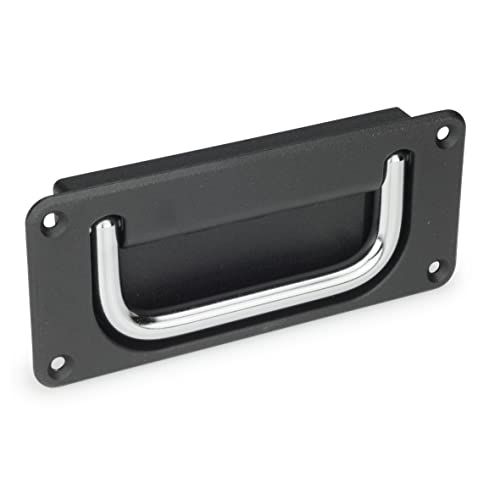 Ganter Normelemente | Schalen-Klappgriffe - GN 425.8-120-CR-SW-B | Klappgriff Stahl verchromt | Griffschale Zink-Druckguss kunststoffbeschichtet | 1 Stück Ganter Normelemente | Schalen-Klappgriffe - GN 425.8-120-CR-SW-B | Klappgriff Stahl verchromt | Griffschale Zink-Druckguss kunststoffbeschichtet | 1 Stück von Ganter Normelemente