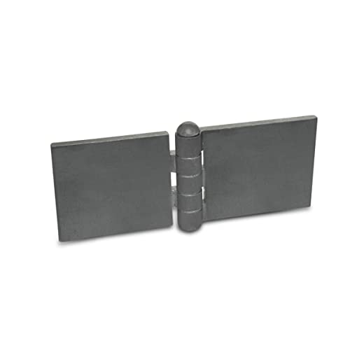 Ganter Normelemente | Scharnier zum Anschweißen - GN 1366-ST-160-60-A-BL | Stahlprofil | BxL: 160x60 mm von Ganter Normelemente