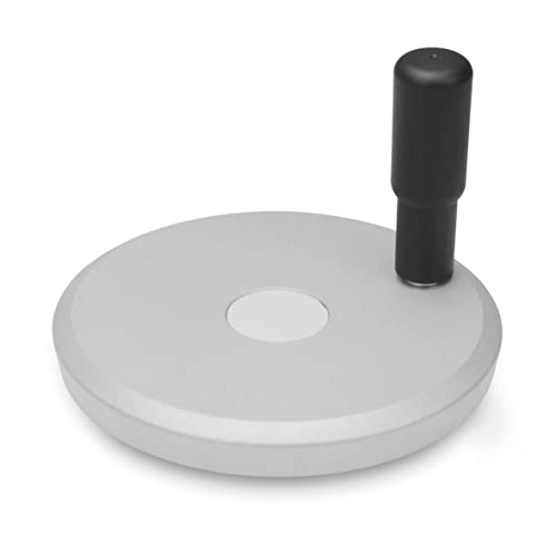 Ganter Normelemente | Scheibenhandräder mit drehbarem Griff - GN 923-80-B10-R-SR | Aluminium | Silber, strukturmatt | 1 Stück Ganter Normelemente | Scheibenhandräder mit drehbarem Griff - GN 923-80-B10-R-SR | Aluminium | Silber, strukturmatt | 1 Stück von Ganter Normelemente