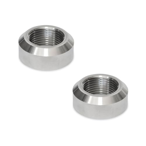 Ganter Normelemente | Schweißmuffe, Muffe | Edelstahl | 2 Stück | Feingewinde M16x1,5 | mit Fase | GN 7490-NI-M16X1,5-A von Ganter Normelemente