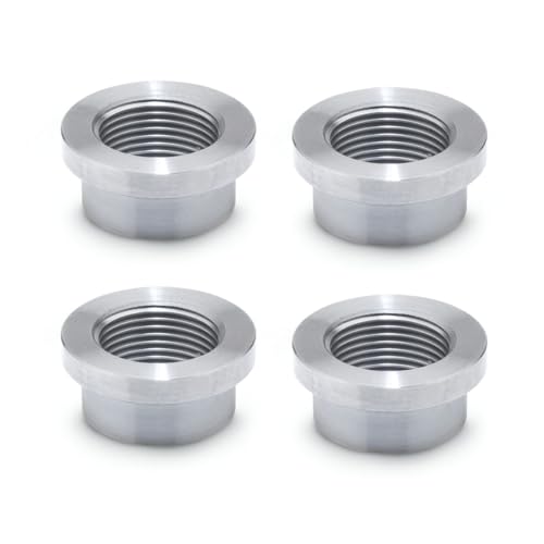 Ganter Normelemente | Schweißmuffe, Muffe | Stahl | 4 Stück | Feingewinde M12x1,5 | mit Bund | GN 7490-ST-M12X1,5-B von Ganter Normelemente