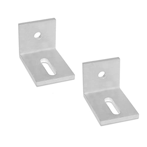 Ganter Normelemente | Stabile Montagewinkel | Schwerlast Winkelverbinder | GN 970-ALM-30-45-30-C | Ungleichschenklig | Aluminium | 30x45mm | 2 Stück von Ganter Normelemente