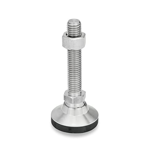 Ganter Normelemente | Stellfuß, Gelenkfuß, Möbelfuß | Edelstahl | GN 343.6-32-M10-80-KR | Kunststoffkappe rutschfest | Gewinde M10x80 Ganter Normelemente | Stellfuß, Gelenkfuß, Möbelfuß | Edelstahl | GN 343.6-32-M10-80-KR | Kunststoffkappe rutschfest | Gewinde M10x80 von Ganter Normelemente