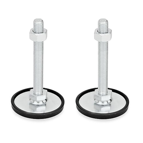 Ganter Normelemente | Stellfuß - GN 40-80-M8-63-A1-SK | Fußdurchmesser 80mm | Gummi Aufgeklipst | Stahl verzinkt | 2 Stück Ganter Normelemente | Stellfuß - GN 40-80-M8-63-A1-SK | Fußdurchmesser 80mm | Gummi Aufgeklipst | Stahl verzinkt | 2 Stück von Ganter Normelemente