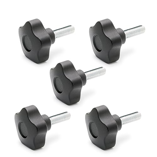 Ganter Normelemente | Sterngriffschraube | Griffschraube | GN 5337.2-40-M8-20 | 5 Stück | Kunststoff | mit Stahl Schraube | Griff 40mm | Gewinde M8x20 von Ganter Normelemente
