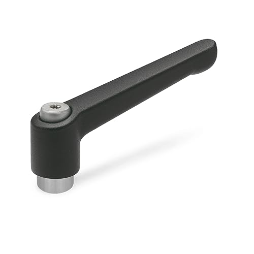 Ganter Normelemente GN 300.1-45-M5-SW 1-45-M5-SW-Verstellbare Klemmhebel mit Edelstahl-Gewindebuchse, strukturmatt, schwarz, Grifflänge: 45mm Gewinde: M5 Ganter Normelemente GN 300.1-45-M5-SW 1-45-M5-SW-Verstellbare Klemmhebel mit Edelstahl-Gewindebuchse, strukturmatt, schwarz, Grifflänge: 45mm Gewinde: M5 von Ganter Normelemente