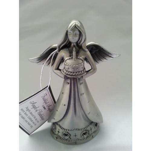 Ganz Engel der Geburtstage Zinn Engel Figur – in Geschenkbox von Ganz