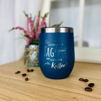 Gravierter Kaffeebecher Für Coffee To Go Mit Verschließbarem Deckel | Thermobecher Unterwegs Isolierbecher Geschenk Kaffeetrinker von Ganznachwunsch