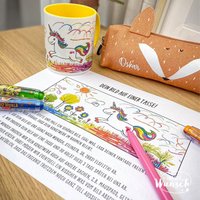 Personalisierte Tasse Zeichnung | Mit Kunstwerk Für Kinder Bemalte Geschenk Eltern, Großeltern, Freunde Sublimation von Ganznachwunsch