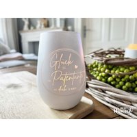Windlicht Kristallglas Mit Gravur | Geschenk Patentante Patenonkel Paten Personalisiertes Patengeschenk von Ganznachwunsch