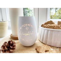 Windlicht „Wunschlicht" | Individuell Graviert Mit Wunschtext Kristallglas Gravur Personalisiertes Geschenk Licht Der Liebe von Ganznachwunsch