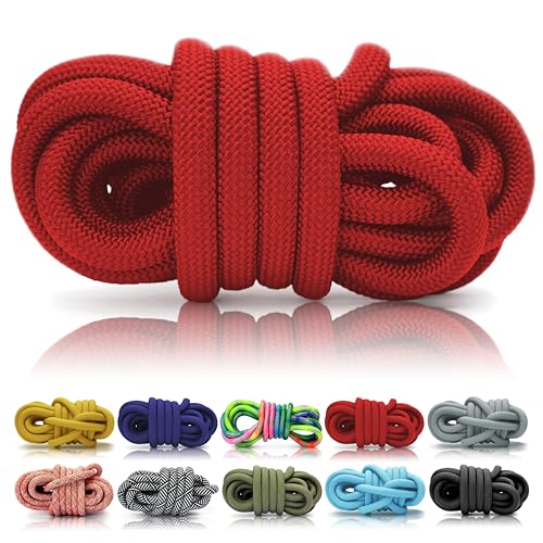 Ganzoo © PPM Seil 20 Meter, Tauseil, Hunde-Leine, Halsband, Takeln, Polypropylen Multifilem Rope, 10mm Stärke, Rot von Ganzoo