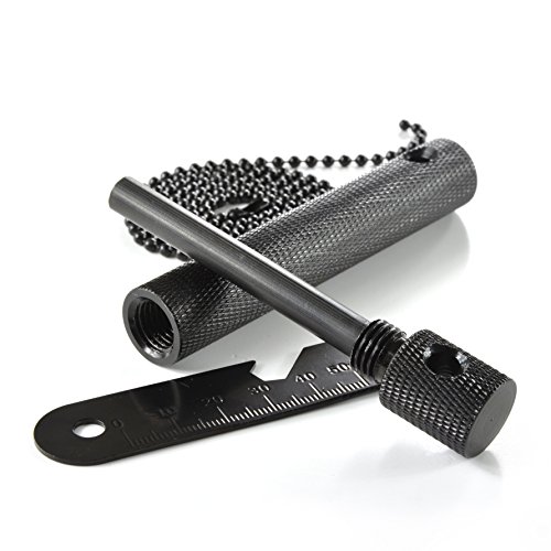 Ganzoo Feuerstahl, Feuerstein, Feuer-Starter, 5000 Zündungen, Magnesium 8mm, Survival EDC Tool mit Aluminium-Hülle, Outdoor Ausrüstung, Camping Multitool, Feuer Machen, Farbe Schwarz Ganzoo Feuerstahl, Feuerstein, Feuer-Starter, 5000 Zündungen, Magnesium 8mm, Survival EDC Tool mit Aluminium-Hülle, Outdoor Ausrüstung, Camping Multitool, Feuer Machen, Farbe Schwarz von Ganzoo