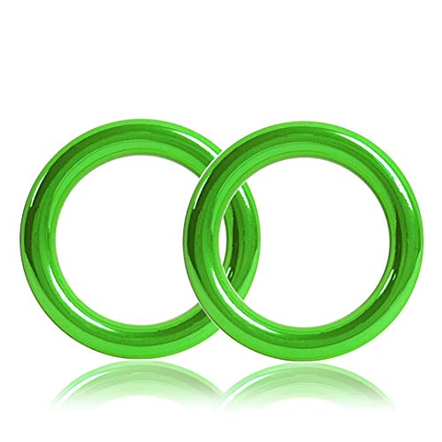O - Ring aus Druckguss 25mm, 2er Set, DIY Hunde-Leine/Hunde-Halsband, nichtrostend, Ideal mit Paracord 550, Farbe: grün von Ganzoo