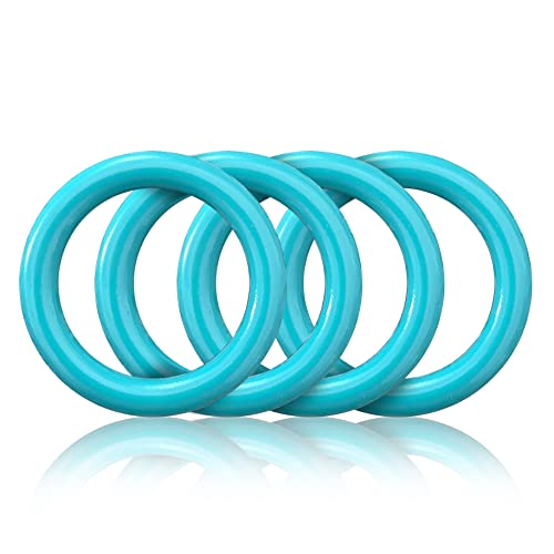 O - Ring aus Druckguss 25mm, 4er Set, DIY Hunde-Leine/Hunde-Halsband, nichtrostend, Ideal mit Paracord 550, Farbe: Pastell-türkis von Ganzoo