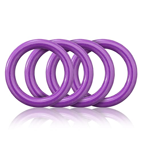 O - Ring aus Druckguss 25mm, 4er Set, DIY Hunde-Leine/Hunde-Halsband, nichtrostend, Ideal mit Paracord 550, Farbe: Pastell-violett von Ganzoo