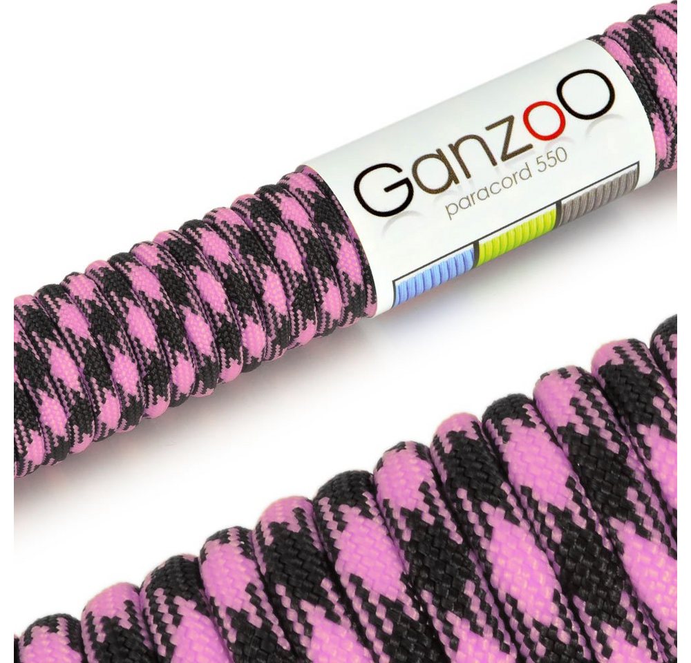 Ganzoo Paracord 550 Seil / Typ III / Mehrfarbig Seil von Ganzoo