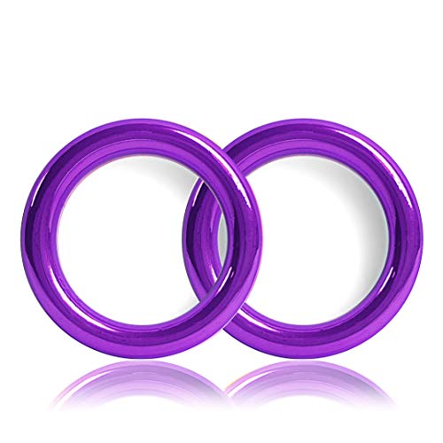 O - Ring aus Druckguss 25mm, 2er Set, DIY Hunde-Leine/Hunde-Halsband, nichtrostend, Ideal mit Paracord 550, Farbe: violett von Ganzoo