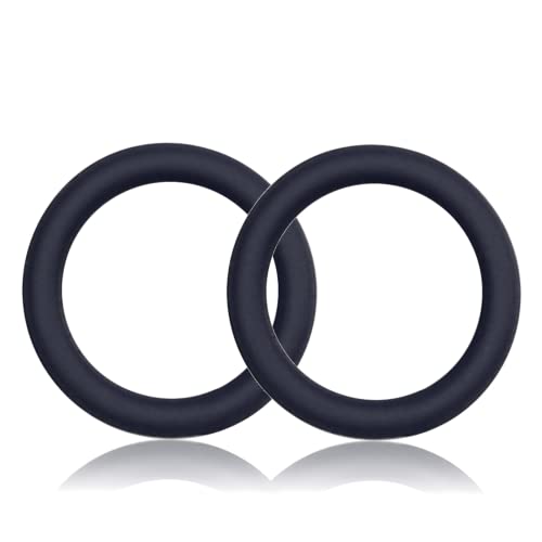 O-Ring aus Zink mit Silikon-Beschichtung 20mm, 2er Set, perfekt für DIY Hunde-Leine und Hunde-Halsband, nichtrostend, Ideal mit Paracord 550, Farbe: Navyblue von Ganzoo