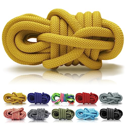 Ganzoo © PPM Seil 5 Meter, Tauseil, Hunde-Leine, Halsband, Takeln, Polypropylen Multifilem Rope, 10mm Stärke, Senfgelb von Ganzoo