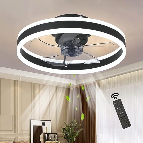 GaoHX Deckenventilator mit Beleuchtung und Fernsteuerung, Moderne LED Deckenleuchte mit Ventilator Deckenlampe 3000-6500K, Ventilator licht, Leise Deckenventilator Licht von GaoHX
