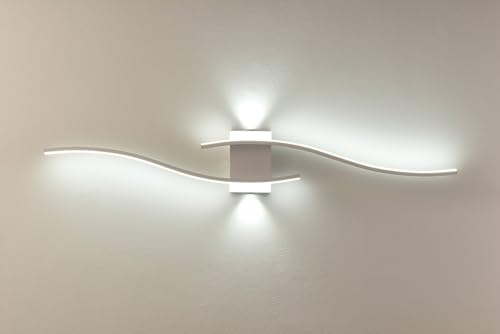 GaoHX LED Wandlampe Innen Wandleuchte Modern Flurlampe Wandlicht Acryl Beleuchtung, Lange Wandlampe, Wohnzimmerlampe Bettlampe Modern Wandbeleuchtung für Flur Treppenhaus Wohnzimmer Schlafzimmer von GaoHX