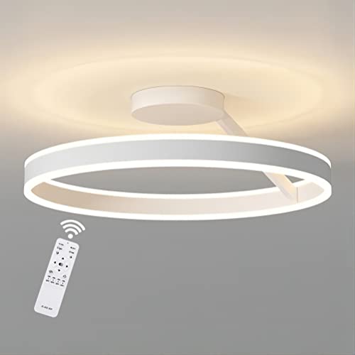 Modern Deckenlampe 68W Dimmbar LED Deckenleuchte Wohnzimmer Weiß Wohnzimmerlampe Schlafzimmerlampe Ringen Deckenbeleuchtung Lampen für Schlafzimmer Arbeitszimmer Küchen Restaurant Esszimmer, 60CM Modern Deckenlampe 68W Dimmbar LED Deckenleuchte Wohnzimmer Weiß Wohnzimmerlampe Schlafzimmerlampe Ringen Deckenbeleuchtung Lampen für Schlafzimmer Arbeitszimmer Küchen Restaurant Esszimmer, 60CM von GaoHX