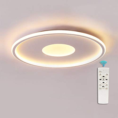 GaoHX Ring Design LED Deckenleuchte, Wohnzimmerlampe Runde Dimmbar Deckenlampe Modern Ultradünne Dekor Beleuchtung Lichter Metall Acryl Deckenbeleuchtung Schlafzimmer Esszimmer Deckenlicht von GaoHX