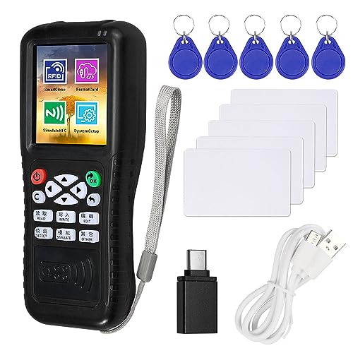Gaocinys RFID-Kartenleser, Kopierer, Duplikator, volle ID/IC-Frequenz mit kostenloser Software, Smartphone-App, Dekodierung, NFC, Simulieren zum Kopieren von Zugangskontrollkarten Gaocinys RFID-Kartenleser, Kopierer, Duplikator, volle ID/IC-Frequenz mit kostenloser Software, Smartphone-App, Dekodierung, NFC, Simulieren zum Kopieren von Zugangskontrollkarten von Gaocinys