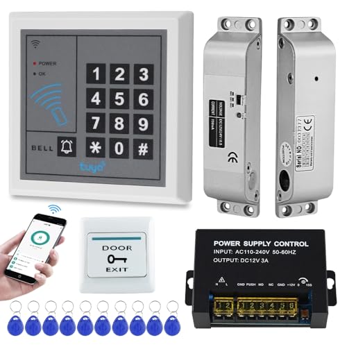 Gaocinys Volles RFID-Zugangskontroll-Türsystem WiFi Tuya Access Controller Tastatur 12VDC Elektrische Brop Bolzen Lock 12VDC Stromversorgung und Ausgang Taste 10pcs 125KHz RFID-Tastenfelder Gaocinys Volles RFID-Zugangskontroll-Türsystem WiFi Tuya Access Controller Tastatur 12VDC Elektrische Brop Bolzen Lock 12VDC Stromversorgung und Ausgang Taste 10pcs 125KHz RFID-Tastenfelder von Gaocinys