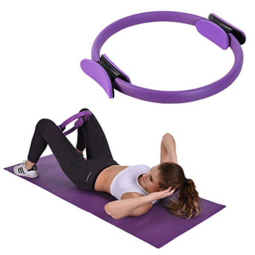 Pilates Ring Widerstandsring, Doppelgriff Pilates Yoga Rings, Exercise Ringe, Dual Grip Magic Übungskreis, für Fettverbrennung, Core-Training, Oberschenkeltrainer von Gaocunh