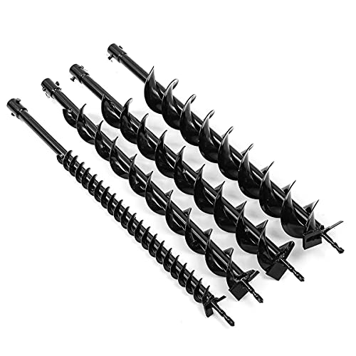 800mm Erdbohrer Dual-Blade-Bohrer-Bohrer-Zaun-Bohrer für Erd-Benzin-Pfostenloch-Bagger Power Tool-Zubehör 40/60/80 / 100mm Gaodpz (Hole Diameter : 40mm) von Gaodpz