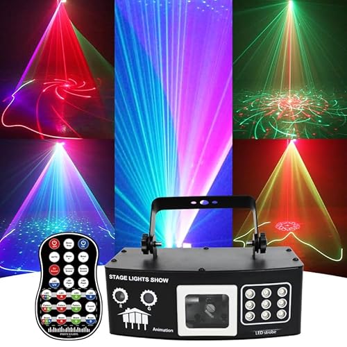 DJ-Lichter, Bühne Party Licht RGB mit Beam Scan Effekt, Auto, Musik Sound, Remote-DMX Steuerung für Party Disco Lichter Hochzeit Club Bühne und DJ Beleuchtung DJ-Lichter, Bühne Party Licht RGB mit Beam Scan Effekt, Auto, Musik Sound, Remote-DMX Steuerung für Party Disco Lichter Hochzeit Club Bühne und DJ Beleuchtung von Gaogodot