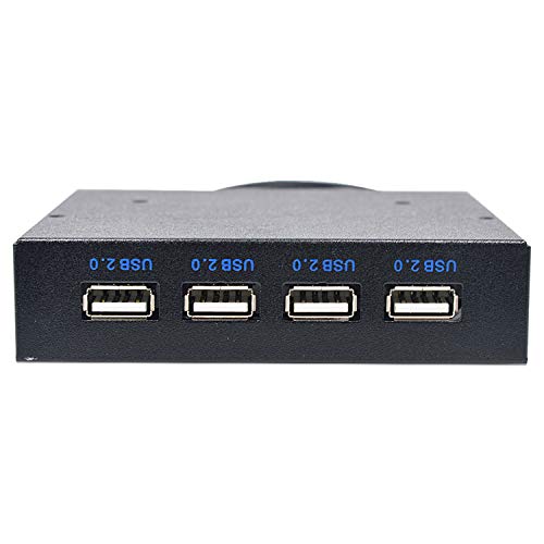 Gaoominy 3,5 Zoll Disketten Schacht 4 Anschluss USB 2.0 Hub Usb2.0 Erweiterungs Adapter Anschluss Halterung Mit 10Pin Kabel Für Desktop von Gaoominy