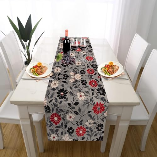 Botanisch Blumenpflanzen Tischläufer Geburtstag Partydeko, Geblümt Blatt Natur Filialen Tischdeko Outdoor Sommer Deko für Einschulung Deko Couchtisch Küche Esstischv Dekoration für Zuhause 40 x 180 cm Botanisch Blumenpflanzen Tischläufer Geburtstag Partydeko, Geblümt Blatt Natur Filialen Tischdeko Outdoor Sommer Deko für Einschulung Deko Couchtisch Küche Esstischv Dekoration für Zuhause 40 x 180 cm von Gaqinhh