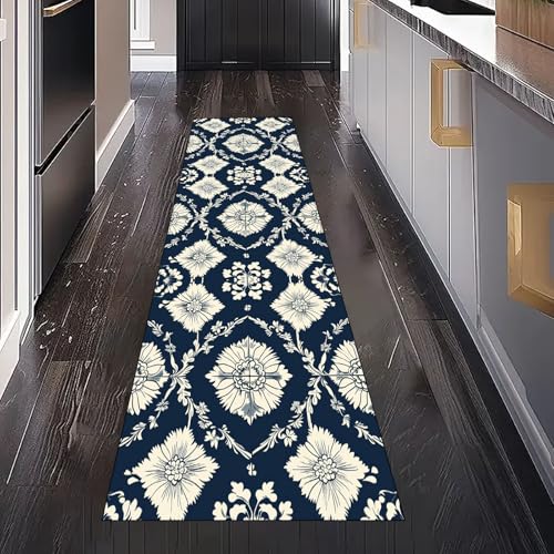 Gaqinhh Vintage Bohemian Mandala Teppich Läufer für Küchenteppich Schlafzimmer Wohnzimmer, Boho Blumen Medaillon Teppichläufer Waschbar rutschfest für Flur Eingangsbereich Bettumrandung 80x200 cm Gaqinhh Vintage Bohemian Mandala Teppich Läufer für Küchenteppich Schlafzimmer Wohnzimmer, Boho Blumen Medaillon Teppichläufer Waschbar rutschfest für Flur Eingangsbereich Bettumrandung 80x200 cm von Gaqinhh