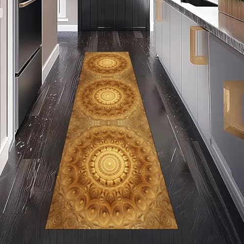 Gaqinhh Vintage Bohemian Mandala Teppichläufer Küchenteppich Waschbar rutschfest 80x150 cm, Boho Abstrakt Blumen Teppich für Bettumrandung Schlafzimmer Flur Eingangsbereich Wohnzimmer Küche Gaqinhh Vintage Bohemian Mandala Teppichläufer Küchenteppich Waschbar rutschfest 80x150 cm, Boho Abstrakt Blumen Teppich für Bettumrandung Schlafzimmer Flur Eingangsbereich Wohnzimmer Küche von Gaqinhh