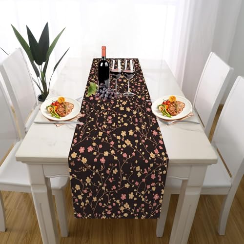 Pastoral Blumenmuster Tischläufer Einschulung Deko, Pflanzen Rebe Floral Tischdeko Waschbar Küche Tisch Dekoration Geburtstag Hochzeitsdeko 30x120cm Pastoral Blumenmuster Tischläufer Einschulung Deko, Pflanzen Rebe Floral Tischdeko Waschbar Küche Tisch Dekoration Geburtstag Hochzeitsdeko 30x120cm von Gaqinhh