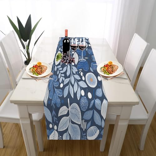 Skandinavisch Blätter Tischläufer Einschulung Deko, Botanisch Pflanzen Natürlich Muster Tischdeko Waschbar Küche Tisch Dekoration Geburtstag Hochzeitsdeko 30x120cm Skandinavisch Blätter Tischläufer Einschulung Deko, Botanisch Pflanzen Natürlich Muster Tischdeko Waschbar Küche Tisch Dekoration Geburtstag Hochzeitsdeko 30x120cm von Gaqinhh