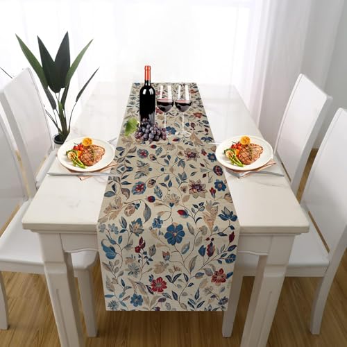 Vintage Geblümt Tischläufer Geburtstag Partydeko, Landhausstil Blumenmuster Traditionell Pflanze Tischdeko Outdoor Sommer Deko für Einschulung Deko Couchtisch Esstischv 40 x 180 cm Vintage Geblümt Tischläufer Geburtstag Partydeko, Landhausstil Blumenmuster Traditionell Pflanze Tischdeko Outdoor Sommer Deko für Einschulung Deko Couchtisch Esstischv 40 x 180 cm von Gaqinhh
