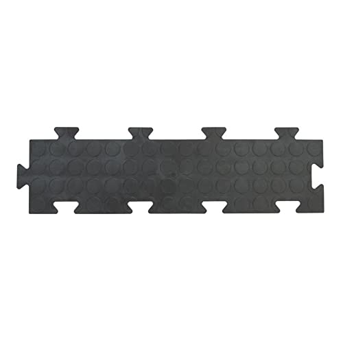 10x Fliesen schmal schwarz PVC Boden Klick Fliesen Platte Klicksystem Garage Werkstatt Camping Kunststoff von GarPet