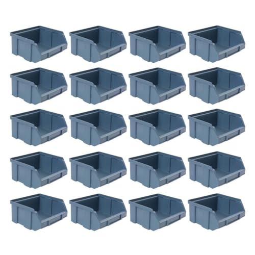 20 x Stapelbox Gr.1 Sichtlagerkasten Set Lager Stapel Box Sortiment Kasten Werkstatt 20 x Stapelbox Gr.1 Sichtlagerkasten Set Lager Stapel Box Sortiment Kasten Werkstatt von GarPet