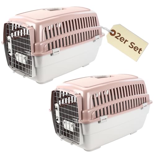 2X Transportbox IATA Flugbox Flugzeug Hundebox Hunde Transportbox Hund für 2 Tiertransportbox Hundetransportbox Gr. L 2X Transportbox IATA Flugbox Flugzeug Hundebox Hunde Transportbox Hund für 2 Tiertransportbox Hundetransportbox Gr. L von GarPet