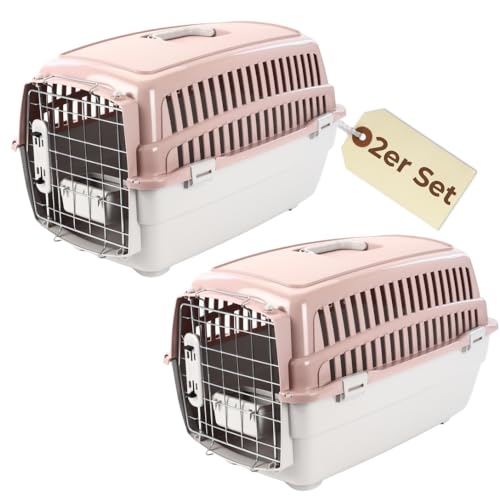 2X Transportbox IATA Flugbox Flugzeug Hundebox Hunde Transportbox Katze Groß für 2 Tiertransportbox Katzentransportbox Gr. M 2X Transportbox IATA Flugbox Flugzeug Hundebox Hunde Transportbox Katze Groß für 2 Tiertransportbox Katzentransportbox Gr. M von GarPet