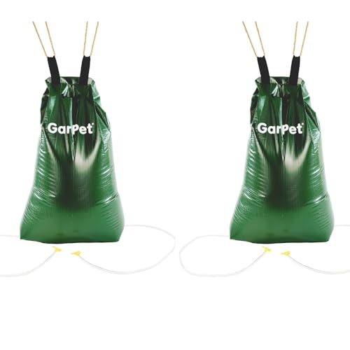 2x Baumbewässerungssack mit Speziell Düsen und Wasserschlauch Wassersack für Bäume Baum Bewässerungssack Gießsack Baumsack Baumbeutel von GarPet