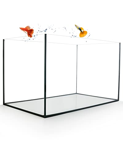 GarPet Aquarium aus Glas - Glasbecken für Süß- und Seewasser - hochwertiges Glas-Aquarium - Premium Fisch-Aquarium - Fisch-Becken 50 x 30 x 30 cm von GarPet