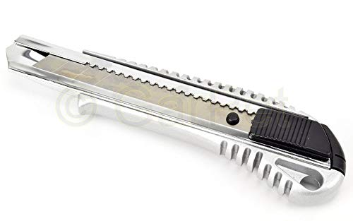 Cutter 18 mm Metall Alu Teppichmesser Cutter Paket Tapeten Karton Katter Messer 24 St. Cutter 18 mm Metall Alu Teppichmesser Cutter Paket Tapeten Karton Katter Messer 24 St. von GarPet
