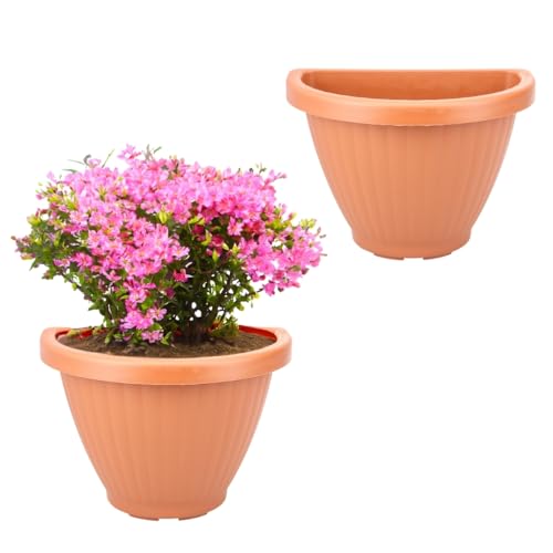 GarPet 2X Blumentopf Wand Blumentopf Wandmontage Wandblumentopf Wandvasen für Pflanzen Pflanzen Wandhalterung Wandtopf Außenbereich 30 cm Terrakotta GarPet 2X Blumentopf Wand Blumentopf Wandmontage Wandblumentopf Wandvasen für Pflanzen Pflanzen Wandhalterung Wandtopf Außenbereich 30 cm Terrakotta von GarPet