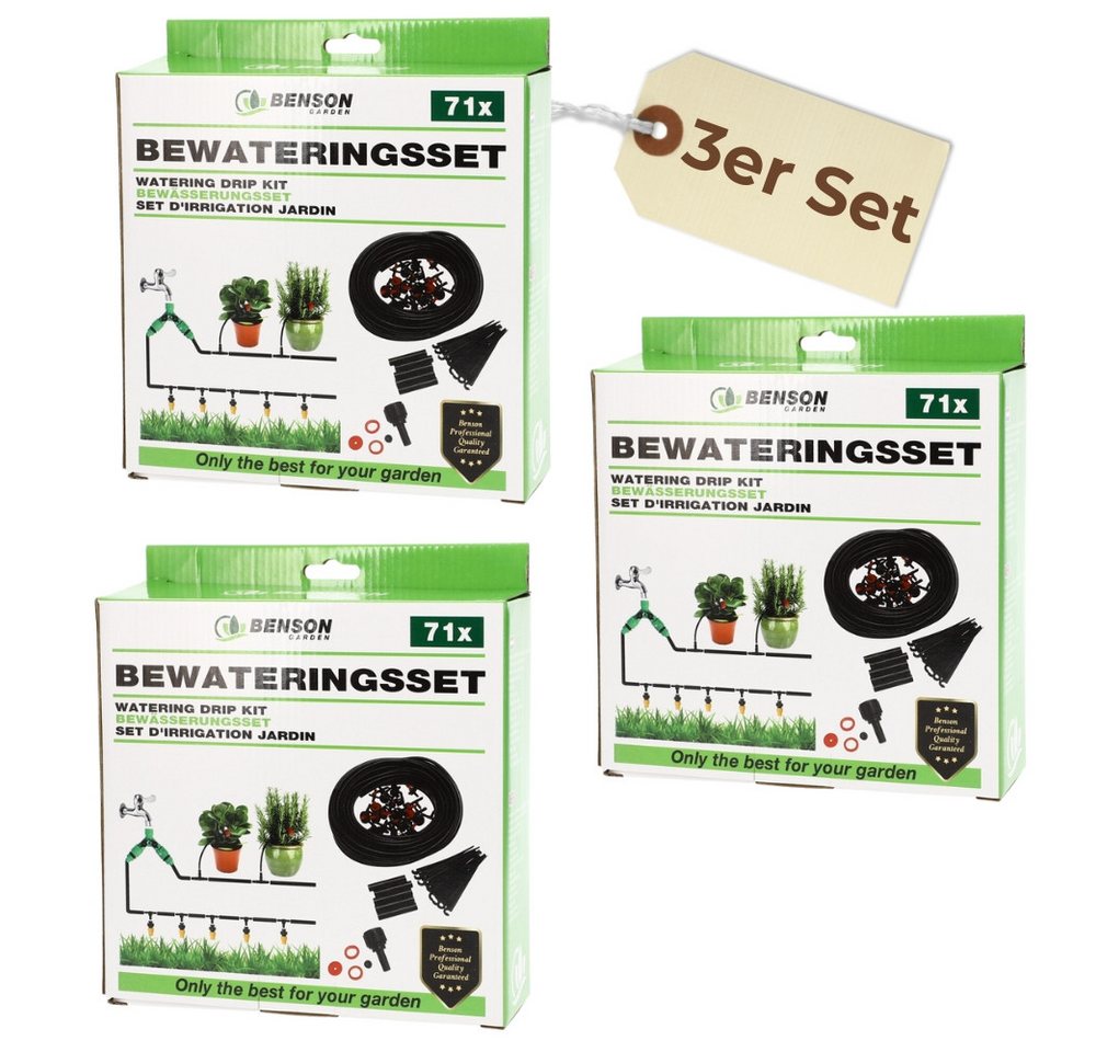 GarPet Bewässerungssystem 3er Set 15 m Bewässerung Garten Tropfbewässerung Tropfschlauch Set GarPet Bewässerungssystem 3er Set 15 m Bewässerung Garten Tropfbewässerung Tropfschlauch Set von GarPet